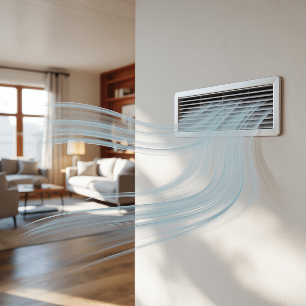 Breeze Boss heating repair technician servicing home furnace in Concord, North Carolina